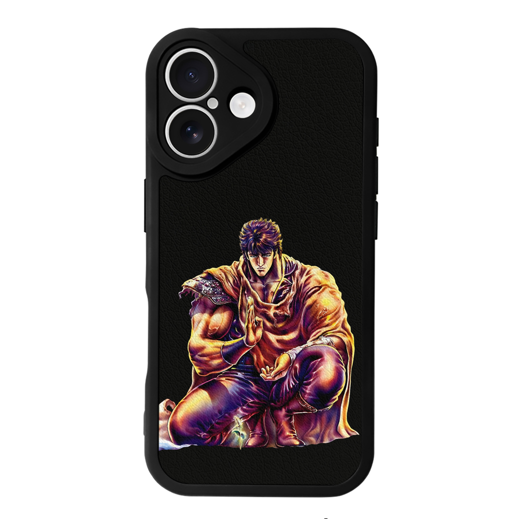 （画像用） 北斗の拳 Fist of the North Star 【iPhone 16シリーズ対応】シリコンスマホケース（レザー調） 材質：シリコン